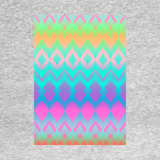 Rainbow Ikat Pattern by micklyn